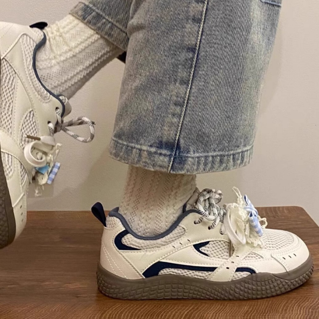 Ddmysports Spring New White Sneakers Mesh Breathable Sports Casual Fashion Versatile Non Slip German Training Women S Shoes Outdoor Shoes