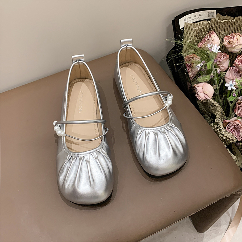Ddmysports French Style Evening Breeze Shallow Soft Sole Single Autumn New Versatile Flat To Match Skirts Mary Jane Women S Shoes Outdoor Shoes