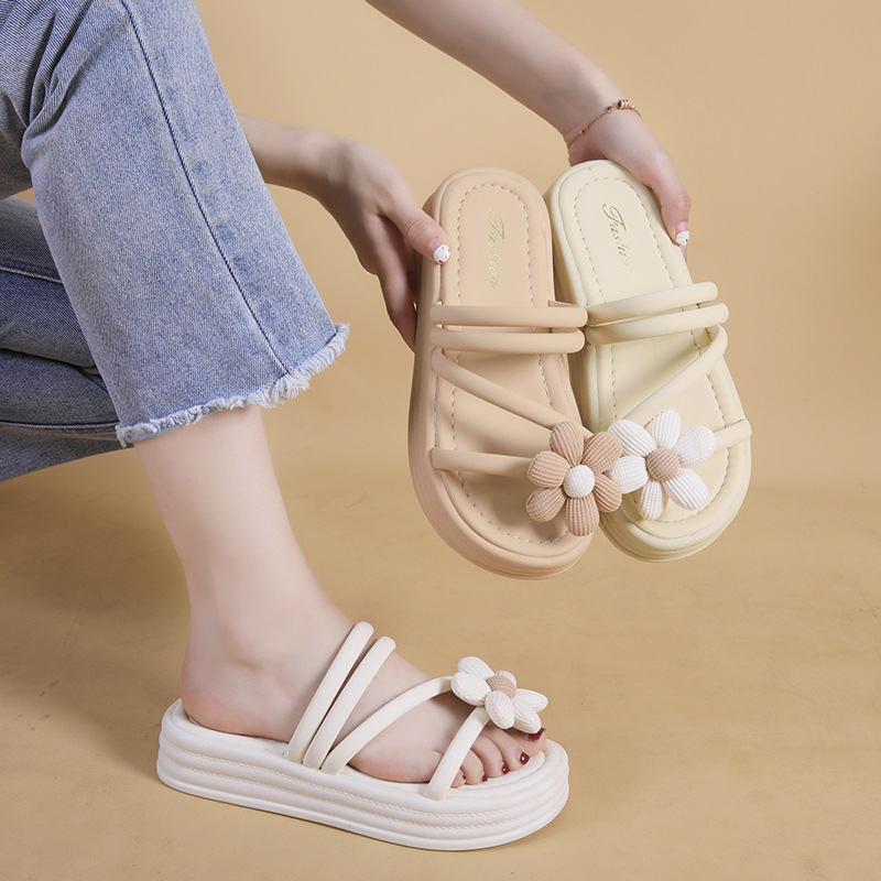Ddmyoutdoor Women S Slippers New Summer Outdoor Wear With Skirts High End Fashion Thick Soft Sole Non Slip Beach Sandals Outdoor Shoes