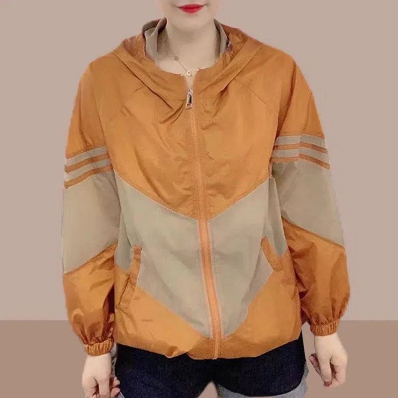 Sun Protection Clothing Womens Thin Short Jacket Korean Summer Loose Basic Coat Casual Breathable Sunscreen Outerwear 250611