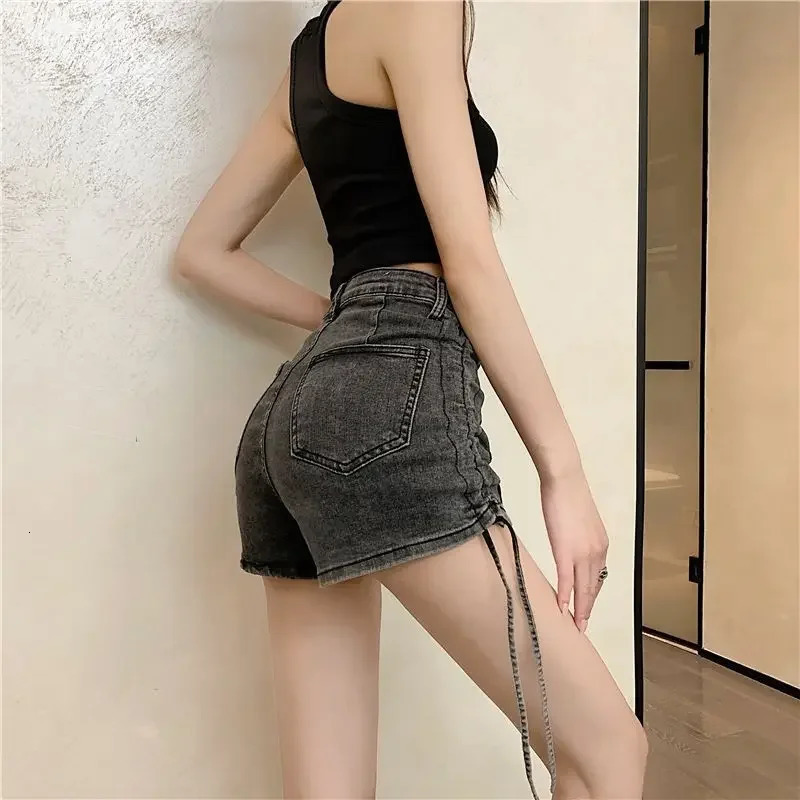 Korean Style Sexy Tight Womens Denim Shorts In Streetwear Y2k Harajuku Low Price Female Short Jeans Pants 250613