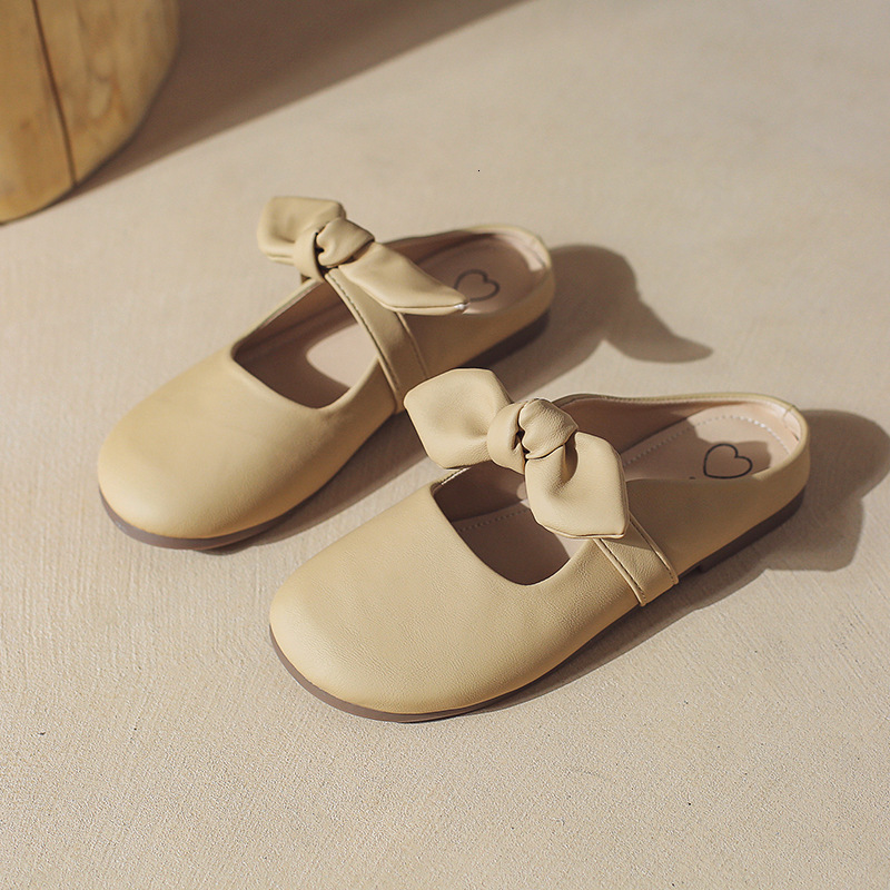 Ddmyoutdoor Ddmyoutdoor Women S Slip On Mules For Outdoor Wear Lazy Shoes Spring New French Style Gentle Bowknot Half Single Outdoor Shoes