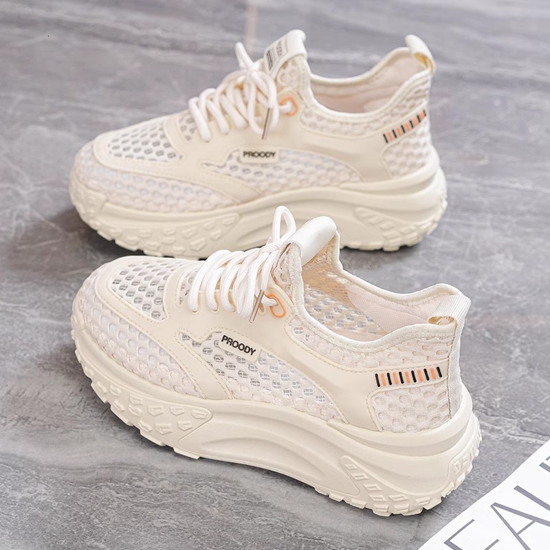 Ddmysports Super Popular INS Korean Style New Dad For Women Summer Student Running Sports Casual Mesh Breathable Shoes Outdoor Shoes