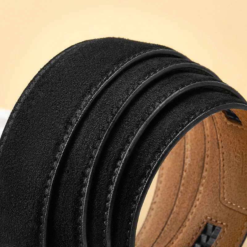 Fashion Automatic Buckle Belt for Men Famous Brand Business Belt Men PU Leather Waist Straps Black M Jeans Belts for Men X250614