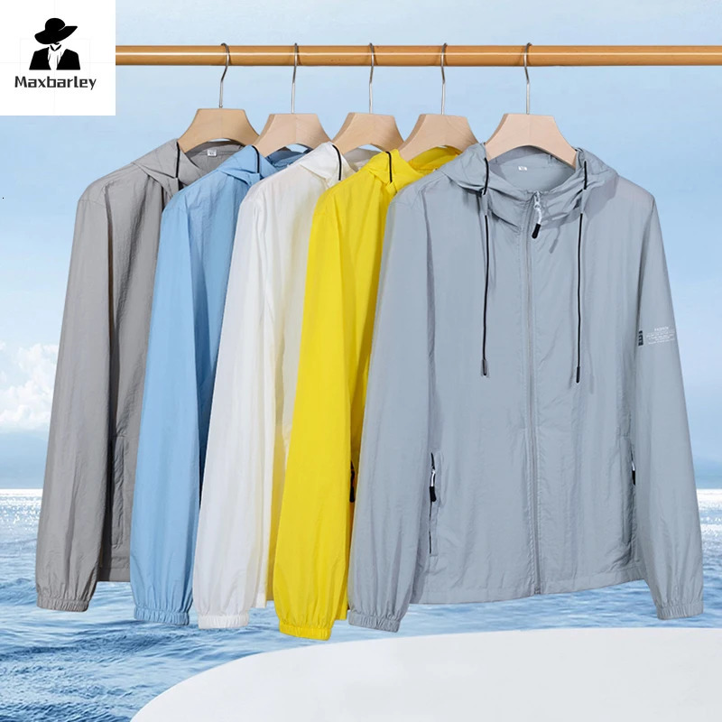 Summer UV Hooded Jacket Men Women Waterproof Sun Protection Clothing Fishing Hunting Clothes Quick Dry Skin Windbreaker 250614