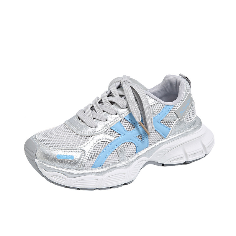Ddmysports Ins Korean Style Breathable Dad For Women Summer Student Sports Running Casual Shoes Thick Sole Mesh LD Outdoor Shoes