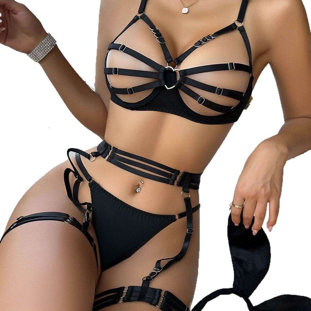 Sexy Lingerie Porn Suits Yuying New Lingerie Valentine S Day Heart Element Sexy Hollow Out Breast Revealing Bunny Girl Spell Lingerie