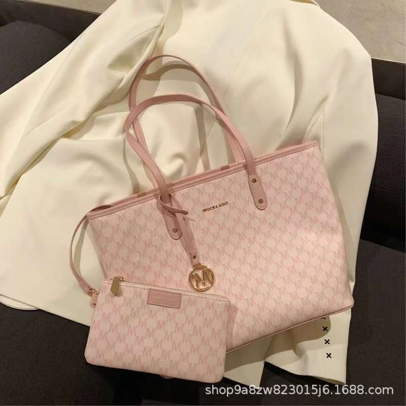 French Cherry Blossom Tote for Women 2025 New Commuter Niche Ins Handbag Large Capacity Shoulder Bag