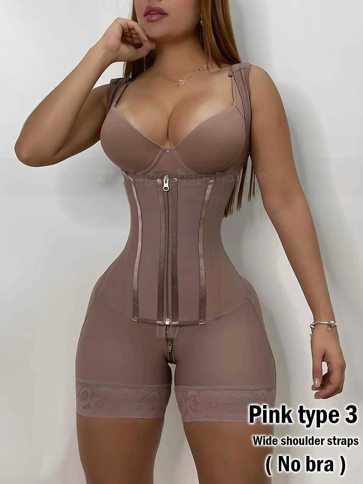 Colombian Girdles Shaper Full Body Shapewear Post Surgery Postpartum Corset High Compression Abdomen Control Women Bodysuit XJ250614