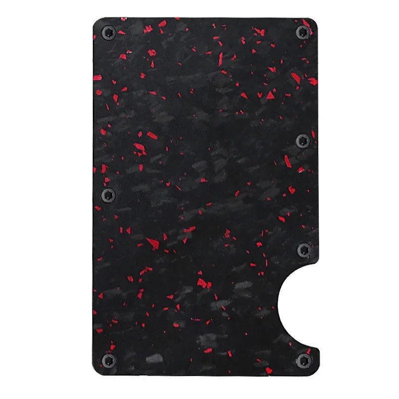 Carbon Fiber Minimalist Slim Credit Card Holder Wallet For Men RFID Cashback Cardholder Case 250614