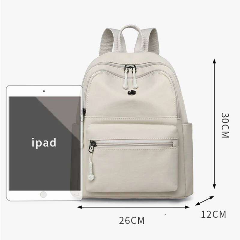 Casual Multi Pockets Backpacks For Waterproof Nylon Daypack Women Lightweight Back Pack Ladies Large Capacity Travel Bags