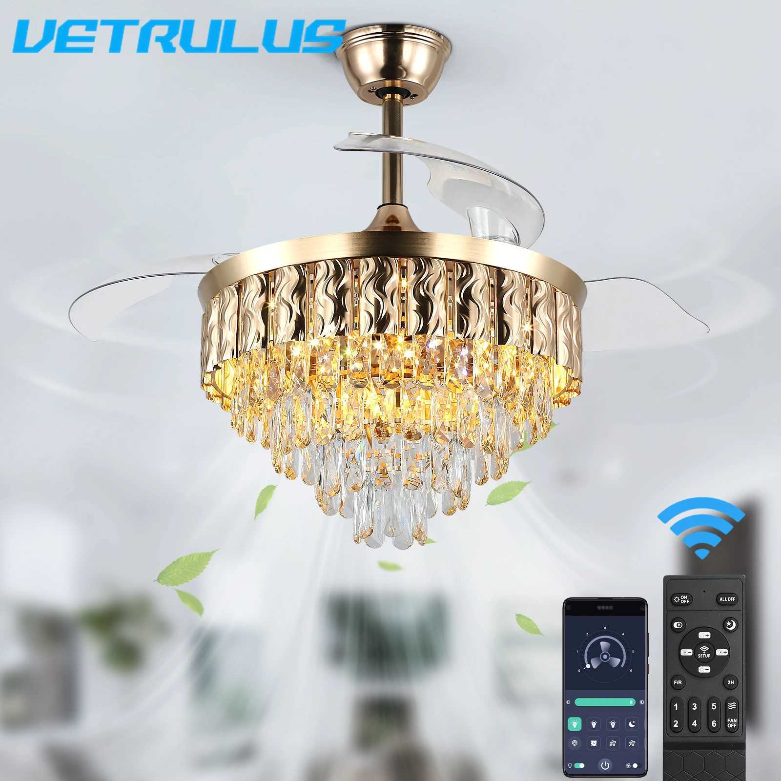 Smart Modern Ceiling Fan Lamp Remote Control Living Dining Room Ceiling Fan LED Light Indoor Fixture Reversible BLDC Intelligent W250613