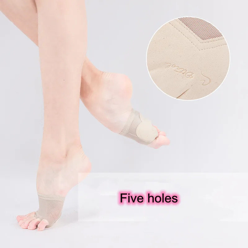 Five Holes Professional Belly Toe Pad Modern Half Lyrical Dance Shoes Sandals Paws Foot Thongs 250613
