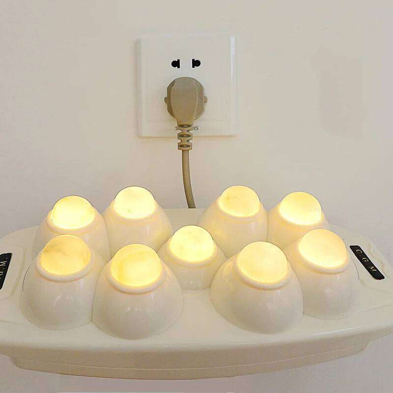 Natural Jade Heat Therapy Massager Physical Therapeutic Device For Body Ten Massage Point Relaxation And Muscle Stimulator