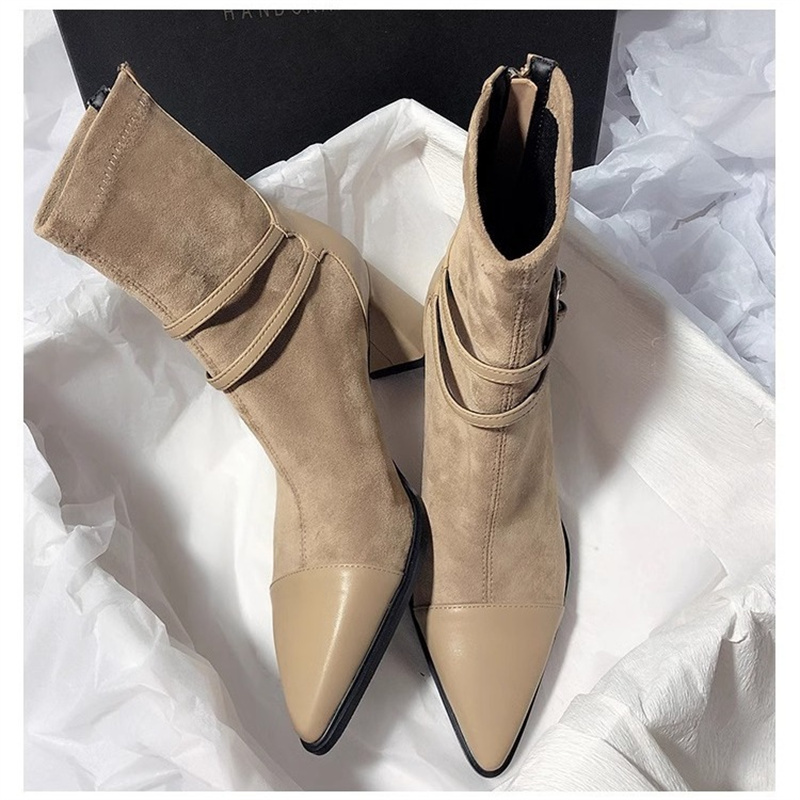 Free shipping designer boots 2025 new fashion casual high-end texture solid color short boots Martin boots for womens