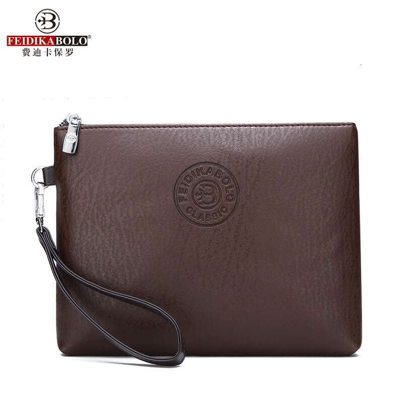 New Casual Clutch PU Soft Leather Men's Phone Bag Large Capacity Wallet