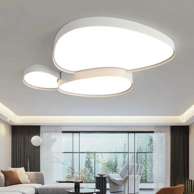 Nordic Cobblestone LED Ceiling Lamps Indoor Lighting Chandelier Fixture Black White for Living Room Bedroom XJ2500613