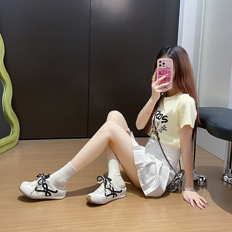 Ddmysports White Sneakers For Women Summer New Korean Style Ins Female Students Casual Sports Versatile Board Shoes Street Shooting Ldy Outdoor Shoes