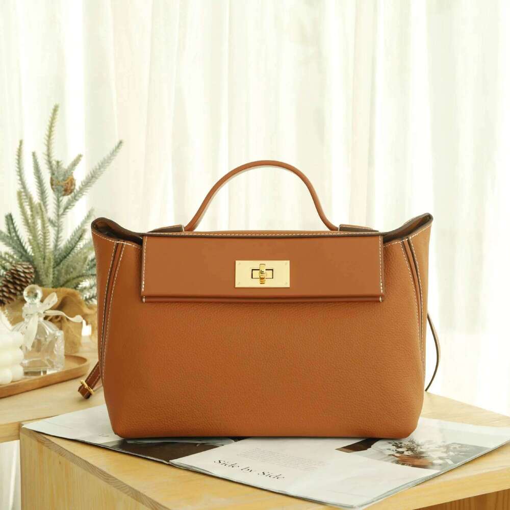 Customizable High-end Feel Cow Leather Shoulder Single Strap Soft Women's Commute Bag Dumpling Shape