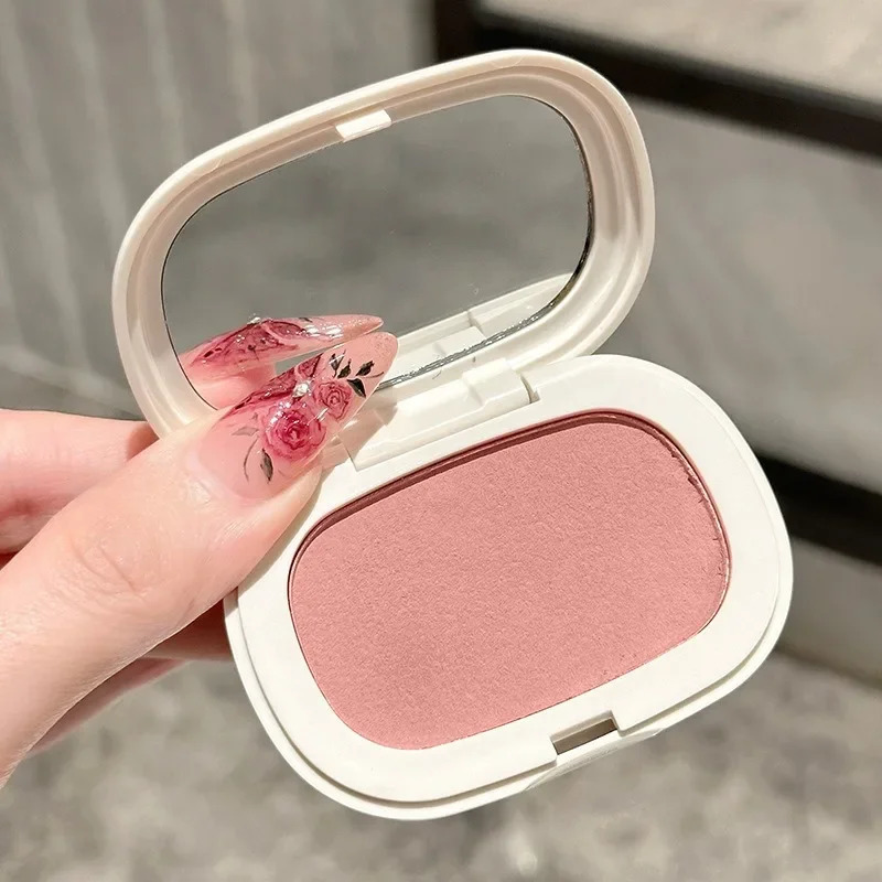 Face Blusher Matte Natural Cheek Tint Brighten Face Contouring Waterproof Cosmetics Blush Powder Soft Female Makeup 1pcs Blusher 250614