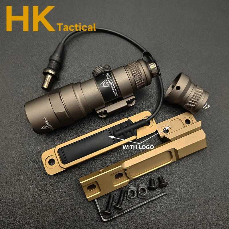 Tactical SF M300 M300B Pressure Dual Function Remote Switch Constant/Momentary LED Flashlight Rail Scout Hunting Weapon LightXJ250613