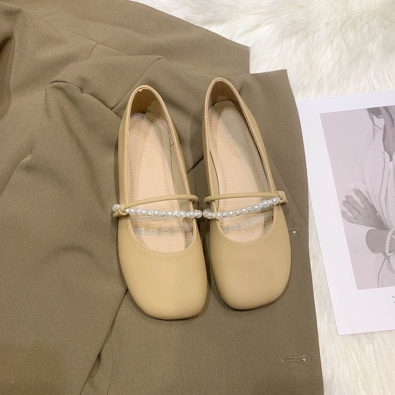 Ddmyoutdoor Ddmyoutdoor Evening Breeze Gentle Flat Single Women New Summer Mary Jane To Match Skirts Soft Sole Maternity Shoes Outdoor Outdoor Shoes