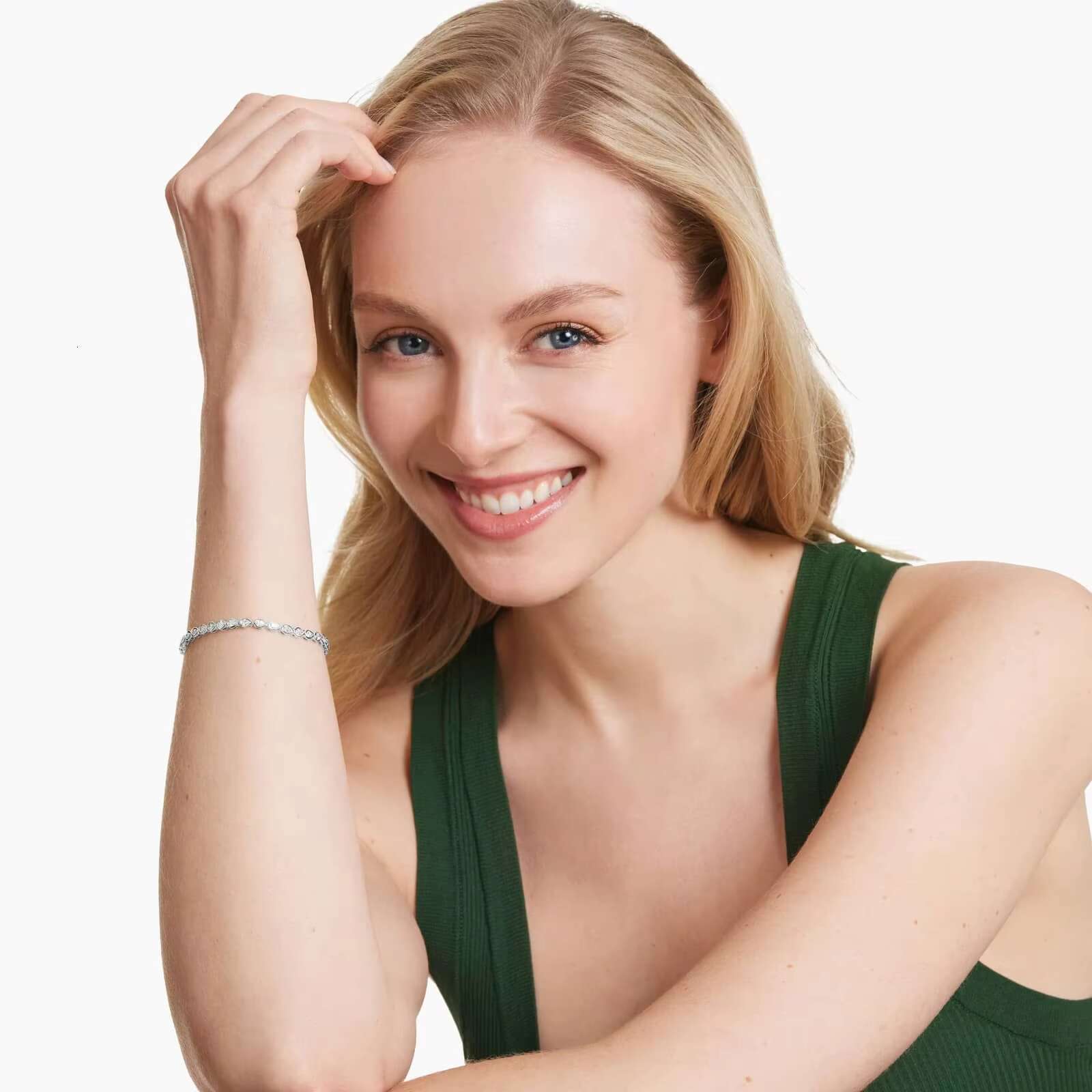 7 Inch Unique Pear Cut Moissanite Diamond Tennis Bracelet 10K Gold/Silver Luxury Fashionable Iced Accessory for Every Occasion