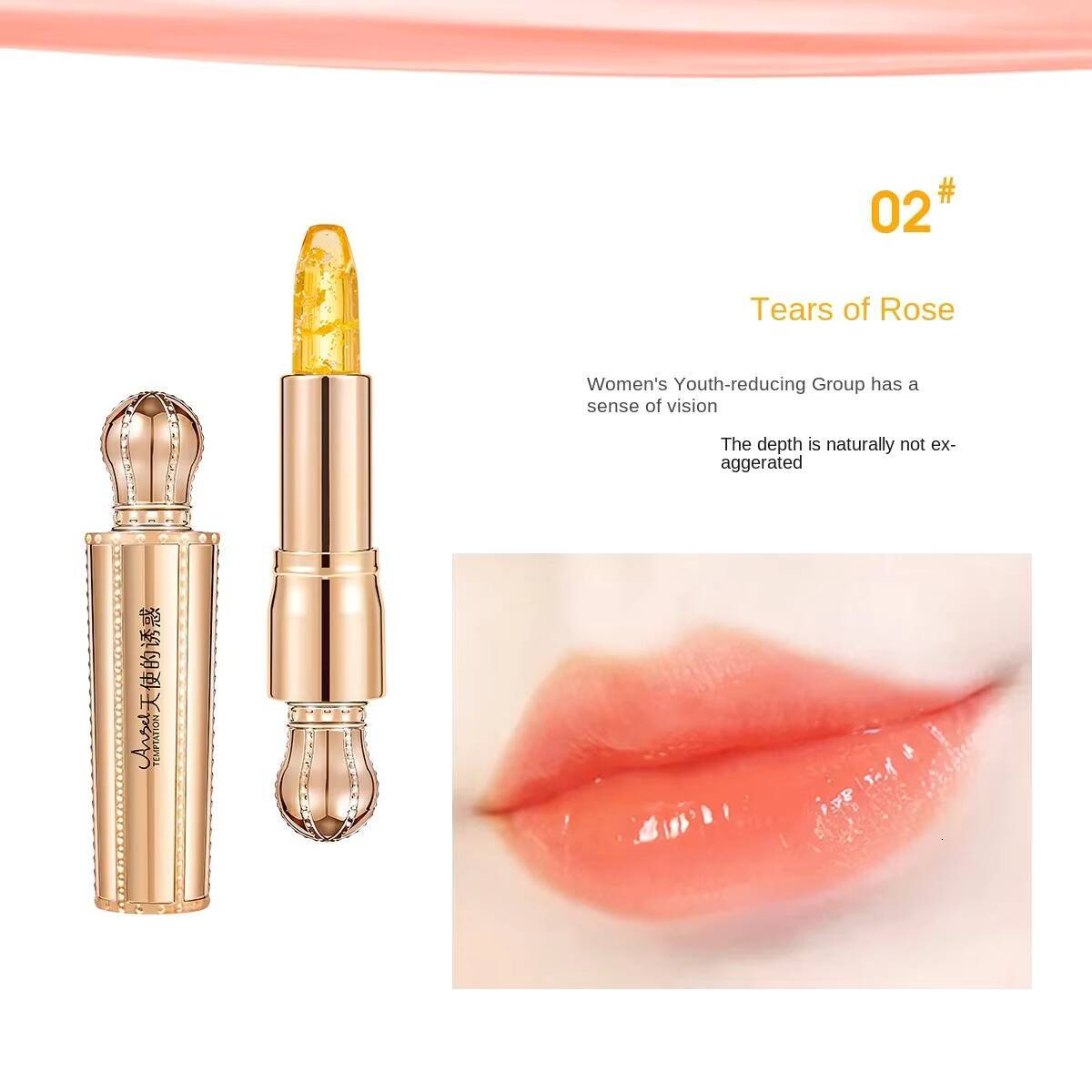 3 Colors Magical Lipstick That Changes Color with Temperature Keeps Lips Hydrated and Luscious Lip Beauty Makeup happy