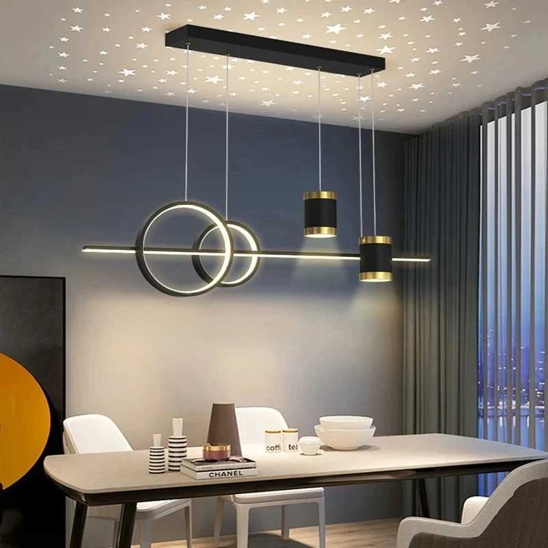 Modern Dining Room Pendant Light LED Smart Remote Control Dining Table Hanging Lamp Luxury Lustre Home Indoor Decor ChandelierXJ2500613