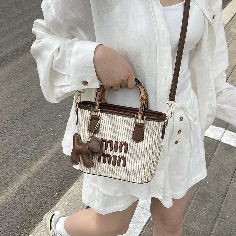 Designer Bag 2025 Woven Beach Tote Bag - Women's Trendy Top Handle Shoulder Crossbody Purse | Versatile & Stylish Free Shipping