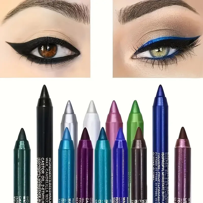 Silkworm Pearlescent Eyeshadow Pen Eyeliner Gel Pen Waterproof Eyebrow Pen High Gloss Color Eyeliner Pen 250614
