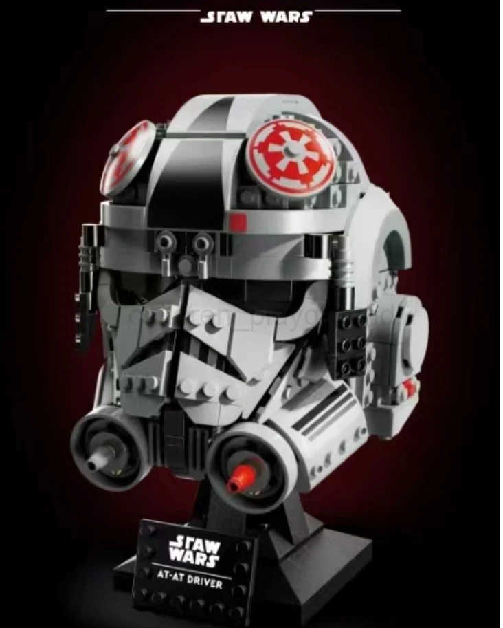 Disney 2025 AT-AT Driver Helmet 75429 Building Blocks Bricks DIY Creative Assembly Educational Toys Gift W250614