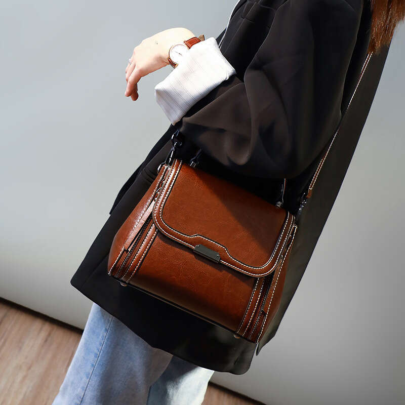 New Trend Genuine Leather Women S Fashion Handbag Versatile Shoulder Crossbody Bag For Women