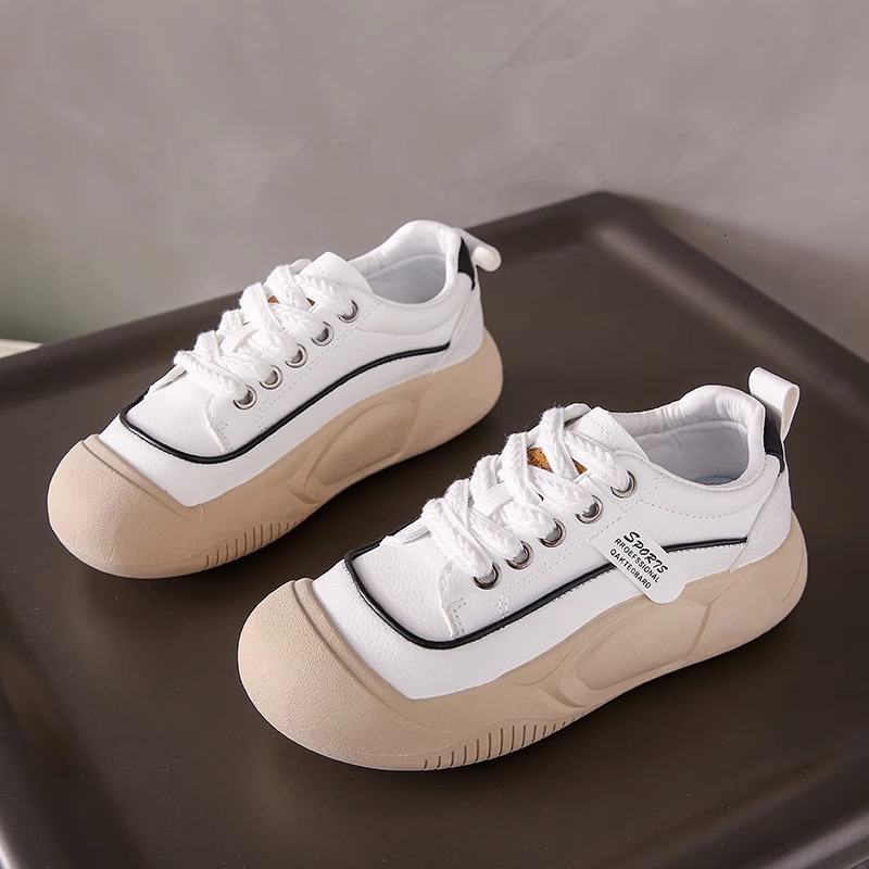 Ddmysports Height Increasing White Sneakers Spring Summer New Women S Soft Versatile Thick Sole Leather Casual Sports Shoes Outdoor Shoes