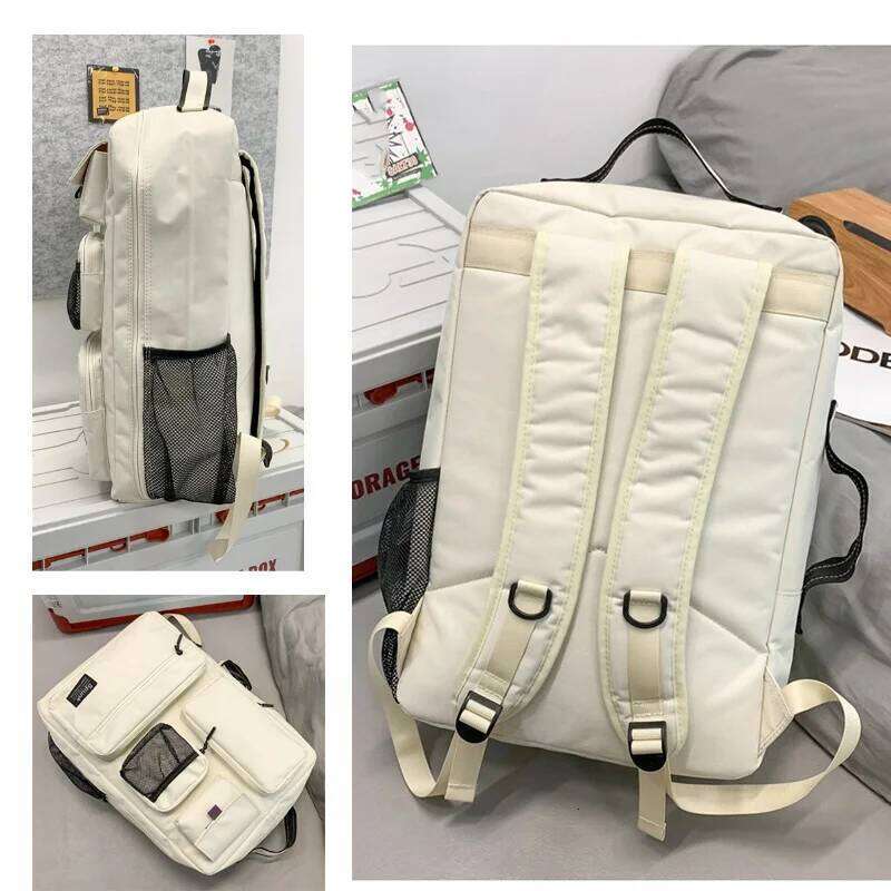 Men Women Travel Laptop Bag Large Capacity Casual Trip Schoolbag Multi-Pocket Nylon School Backpack For Student Female