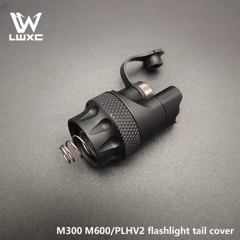 Metal Tactical SF Flashlight Remote Pressure Switch Dual Function With Tail Cap For M300/M600/PLH-V2 Connect Hunting Scout LightXJ250613