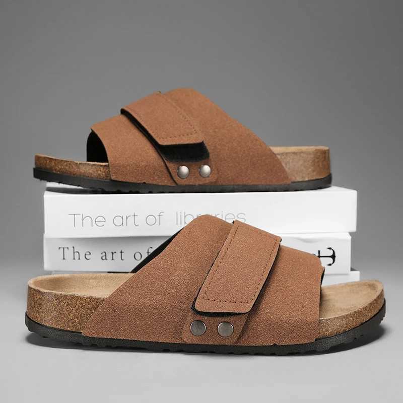Mans Leather Sandal for Men Beach Sandals Men 2025 Designer Mens Shoes Mens Comfortable Slipper Original s Shoes Summer Z250614