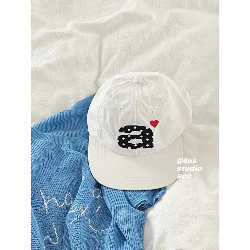 New Flat-brimmed Baseball Cap for Women Summer Quick-drying Breathable Embroidered Cap Shows Small Face W250614