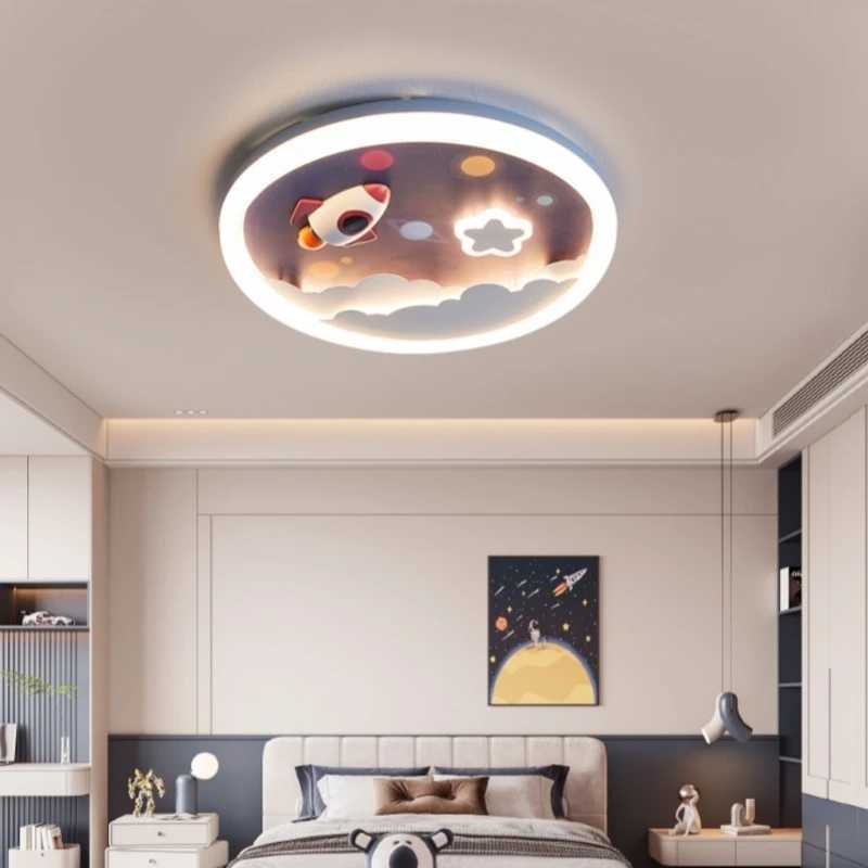 Modern Cute LED Ceiling Lamp For Kids Childrens Room Bedroom Chandelier Light Interior Home Decoration Lustre Lighting Fixtures XJ2500613