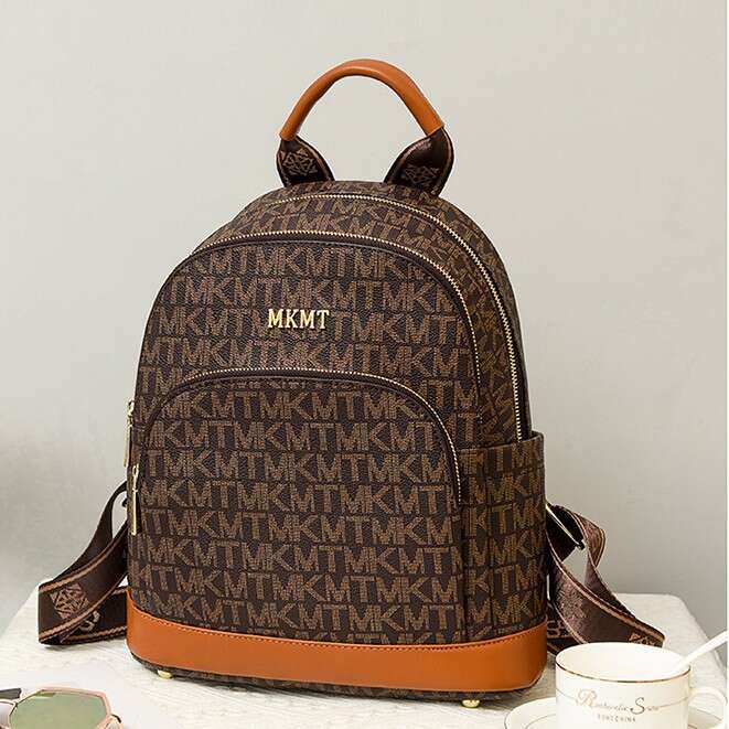 Women's New Fashion Trendy Ins Style, Korean Version, Casual Printed Backpack, Handheld And Shoulder Carrying, Large Capacity Backpack