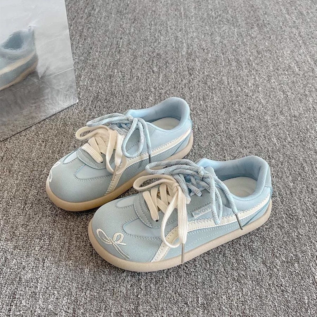 Ddmysports Korean Style Milk Bubble Casual Puff For Women Summer New Breathable Thin Sole German Training Shoes Niche Versatile Sneakers Outdoor Shoes