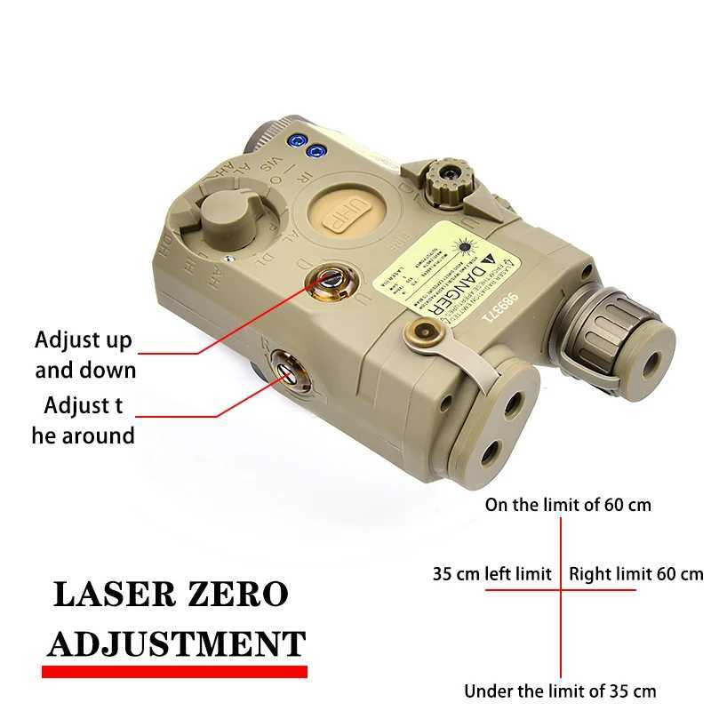 WADSN Tactical Gear Airsoft Flashlight PEQ15 PEQ 15 Red Dot Green IR Laser Pointer Indicator NGAL DBAL M300 M600 Weapon LightXJ250613