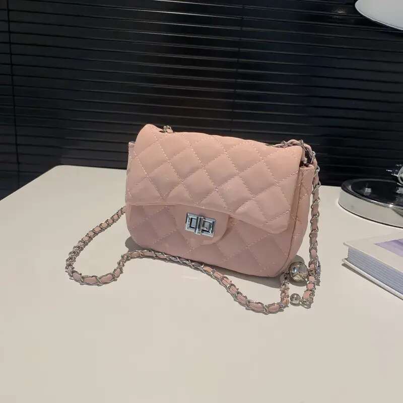 Designer Free Shipping New Bag Bags Lingge Chain Womens Fashion Square Versatile Single Shoulder Crossbody Free shipping