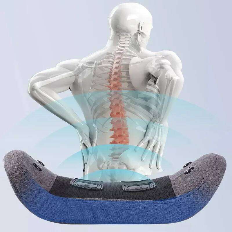 Electric Waist Massager Lumbar Vibration Cushion Relax Relief Pain Heating Health Care Traction Therapy Saude Back Body Massage