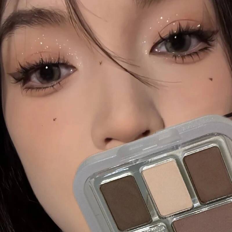 5-color Pearl Highlight Eyeshadow Brighten Palette Glitter Long Lasting Shiny Black Blue Nude Makeup Eyes Cosmetics