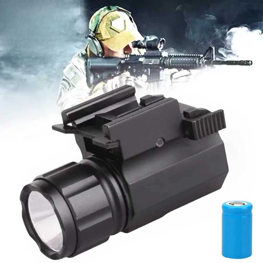 Mini R5 LED Weapon Light Quick Release Rail Mount 20mm Pistol Tactical Strobe Gun Light for Hunting ShootingXJ250613