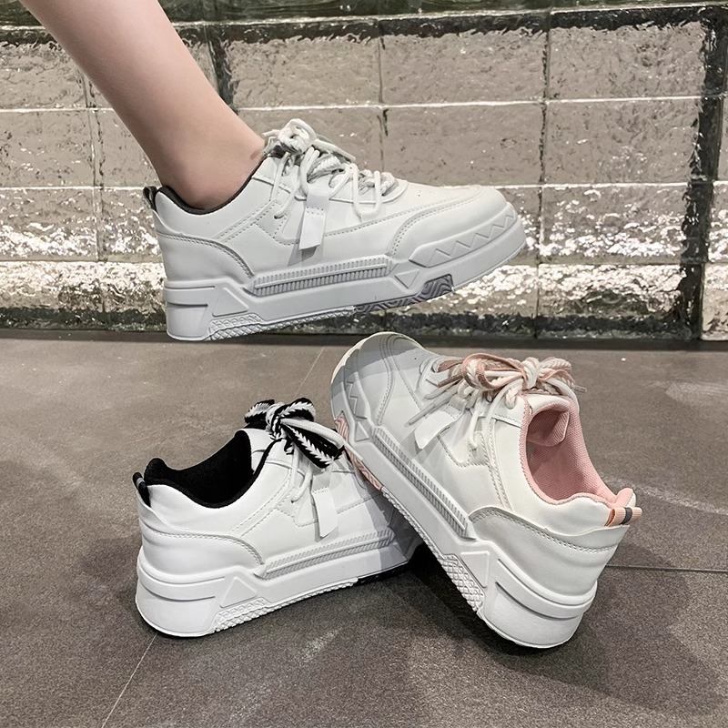 Ddmysports Platform White Sneakers For Women Summer New Niche Versatile Casual Sports Shoes Outdoor Shoes