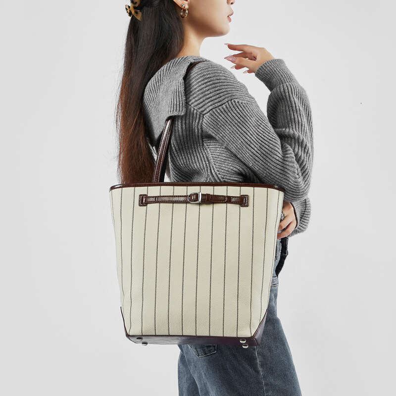 Designer Bag Genuine Leather Large Capacity Commuter Underarm For Women New Lazy Style Pattern Top Layer Cowhide Tote Bag