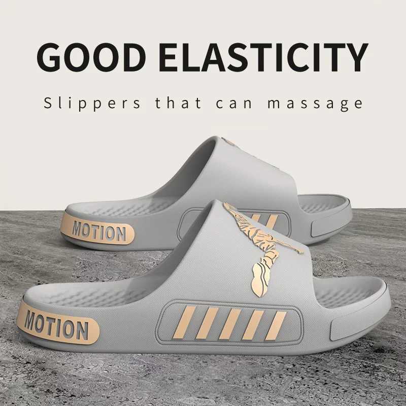 Mens slippers for outdoor wear summer home thick soled shower anti slip sports cool slippers for cooldown Z250614