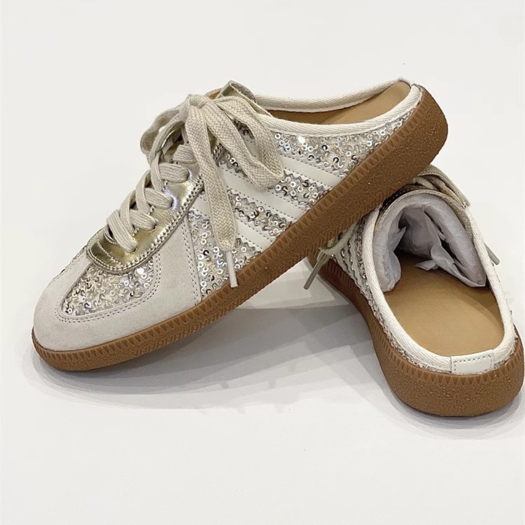 Ddmysports Casual German Training Closed Toe Half Slippers For Women Spring Summer Thick Sole Backless Slip On Lazy Shoes Outdoor Shoes